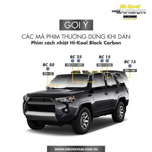 Phim cách nhiệt hikool back carbon