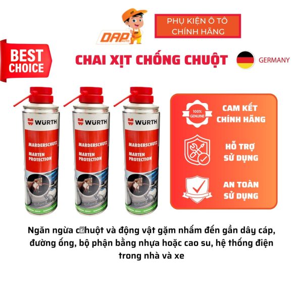 Bình Xịt Chống Chuột Wurth