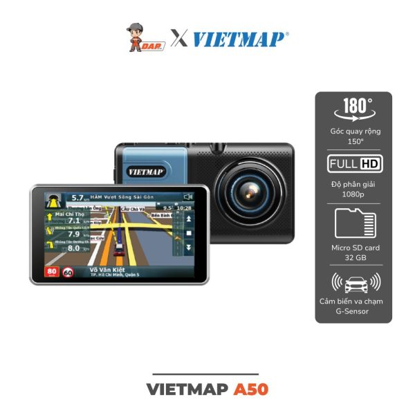CAMERA HÀNH TRÌNH Ô TÔ VIETMAP A50