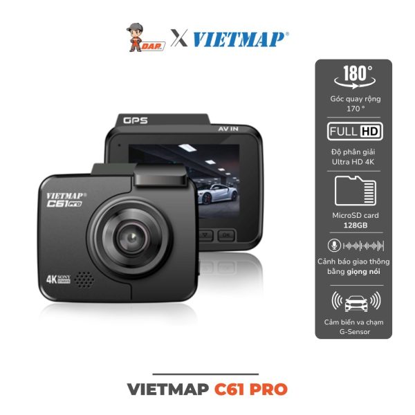 CAMERA HÀNH TRÌNH Ô TÔ VIETMAP C61 PRO