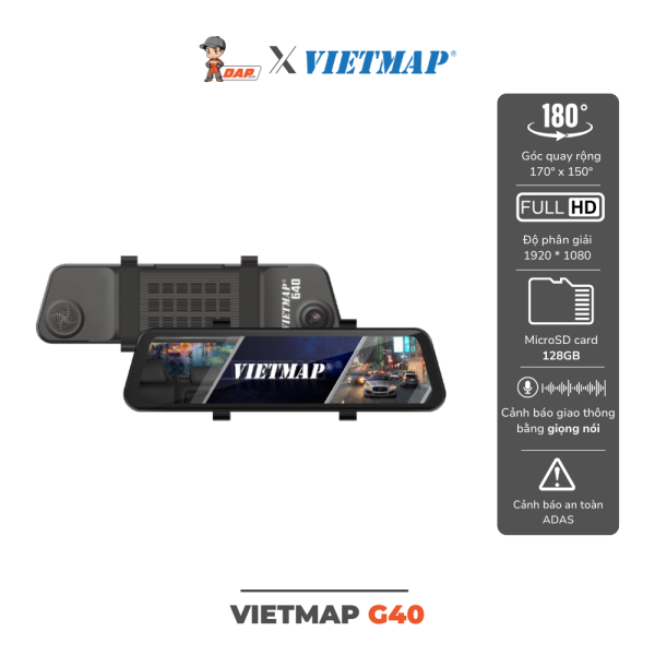 CAMERA HÀNH TRÌNH Ô TÔ VIETMAP G40