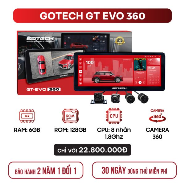 MÀN HÌNH Ô TÔ GOTECH GT EVO 360