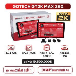 MÀN HÌNH Ô TÔ GOTECH GT2K MAX 360