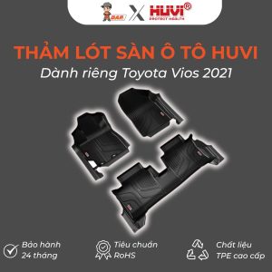 Thảm lót sàn ô tô Huvi Đúc 3D Vios 2021