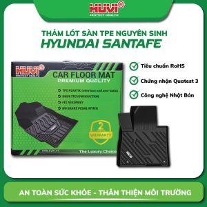 Thảm lót sàn ô tô Đúc 3D Santafe 2020