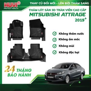 Thảm lót sàn ô tô Hút 3D Mitsubishi Attrage 2020