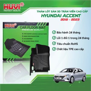 Thảm lót sàn ô tô Hút 3D Accent 2018 - 2023