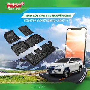 Thảm lót sàn ô tô Đúc 3D Fortuner 2017 (7 Chỗ)