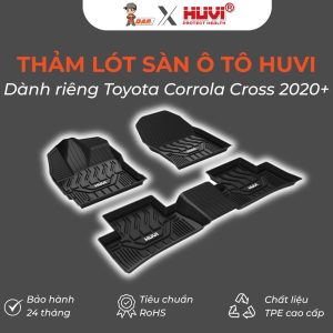 Thảm lót sàn ô tô Huvi Đúc 3D Cross 2020