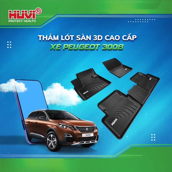 Thảm lót sàn ô tô Đúc 3D Peugeot 3008