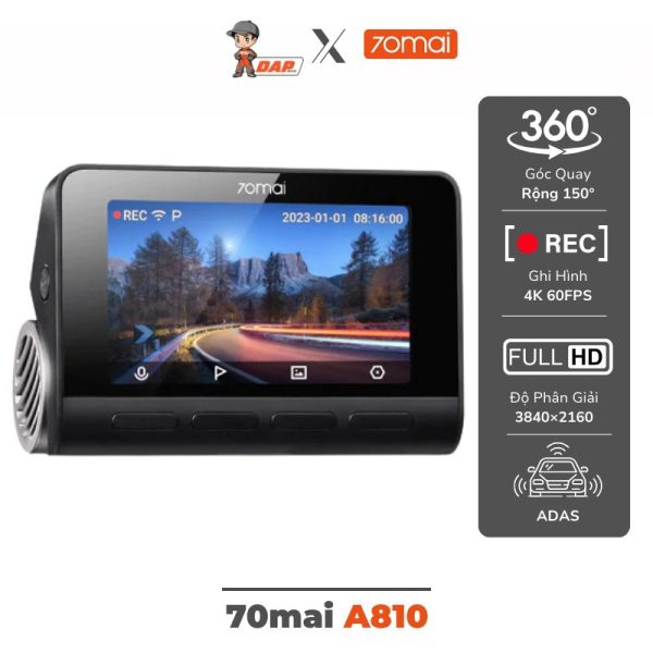 Camera Hành Trình Ô Tô 70Mai A810