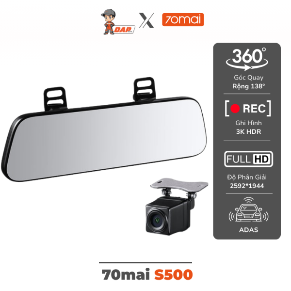 Camera Hành Trình Ô Tô 70Mai S500
