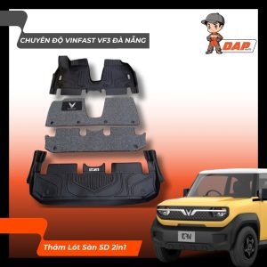 Thảm Lót Sàn 5D 2 trong 01 Vinfast VF3