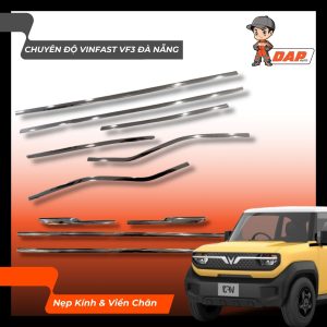 Bộ Nẹp Kính Và Viền Chân Vinfast VF3 - 10 Chi Tiết
