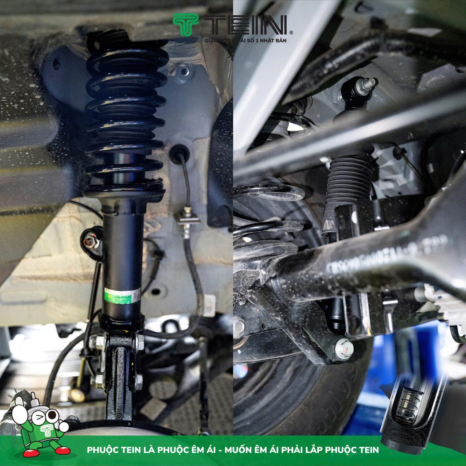 Phuộc giảm xóc TEIN - Đảm bảo độ bền và đằm chắc khi di chuyển
