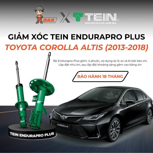GIẢM XÓC CHO XE TOYOTA COROLLA ALTIS (2013-2018) TEIN ENDURAPRO PLUS