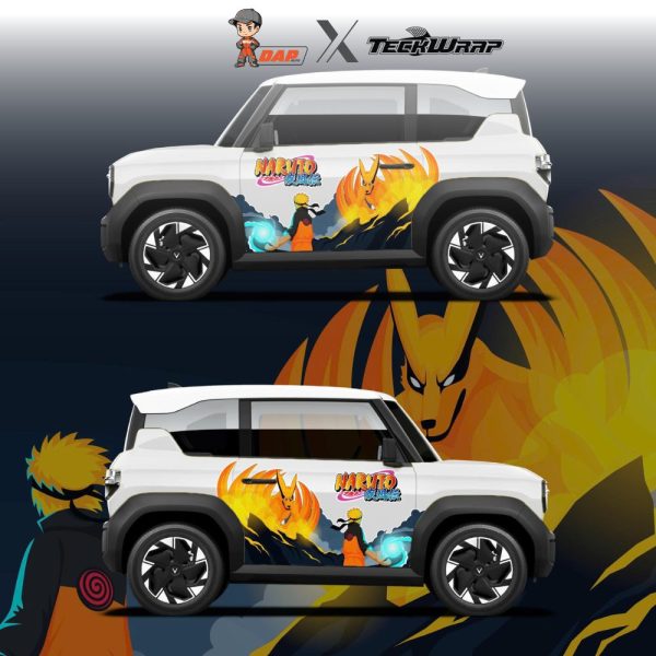 Dán Decal Tem Xe Ô Tô Vinfast Mẫu Naruto