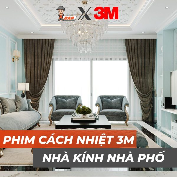 Gói dán phim cách nhiệt nhà kính 3M cho nhà phố
