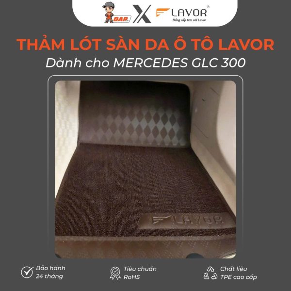 Thảm lót sàn da ô tô Lavor cho MERCEDES GLC 300