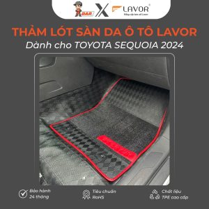 Thảm lót sàn da ô tô Lavor cho TOYOTA SEQUOIA 2024