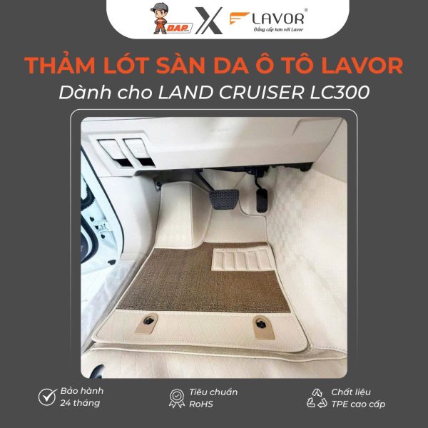 Thảm lót sàn da ô tô Lavor cho LAND CRUISER LC300