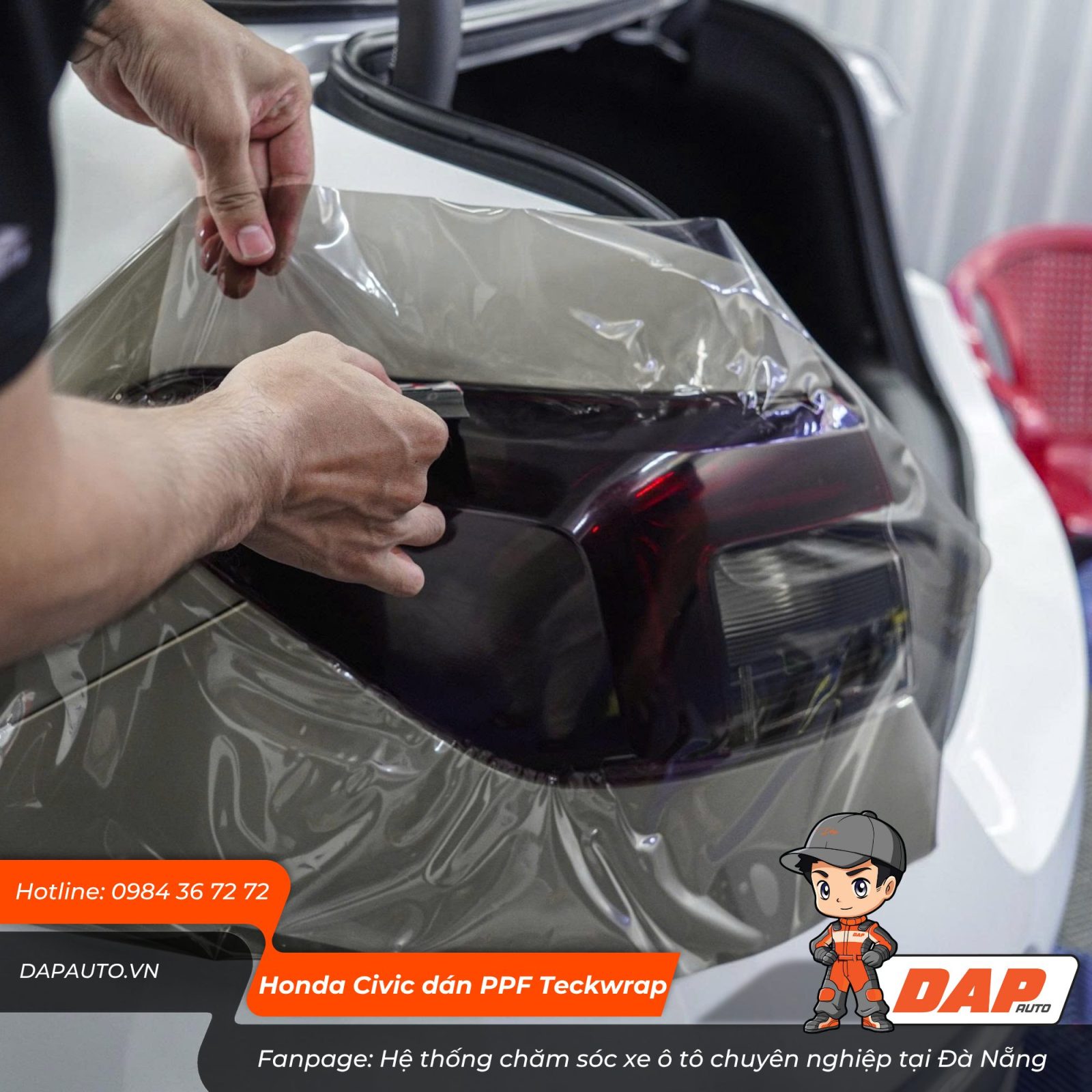 Dán PPF cụm đèn xe ô tô Honda Civic