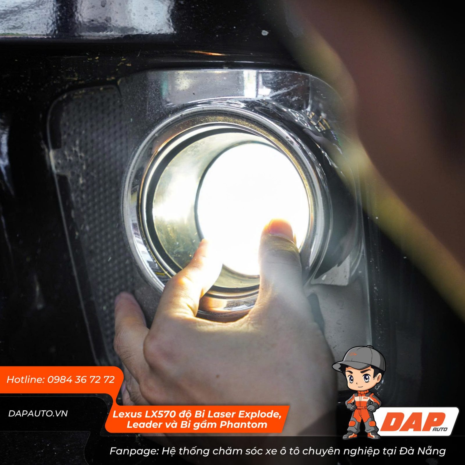 Đảm bảo tầm chiếu xa khoảng 1000m, tối ưu tầm nhìn trong đêm, sương mù, mưa gió