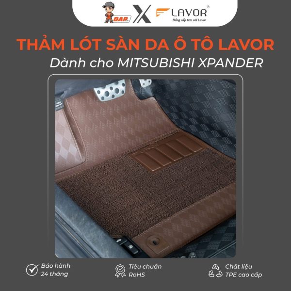 Thảm lót sàn da ô tô Lavor cho MITSUBISHI XPANDER
