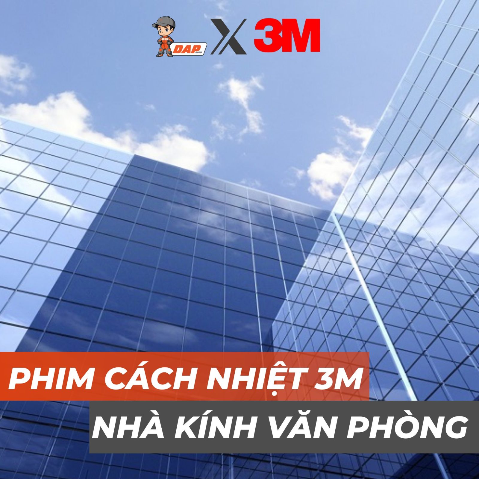 Gói dán phim cách nhiệt nhà kính 3M cho văn phòng