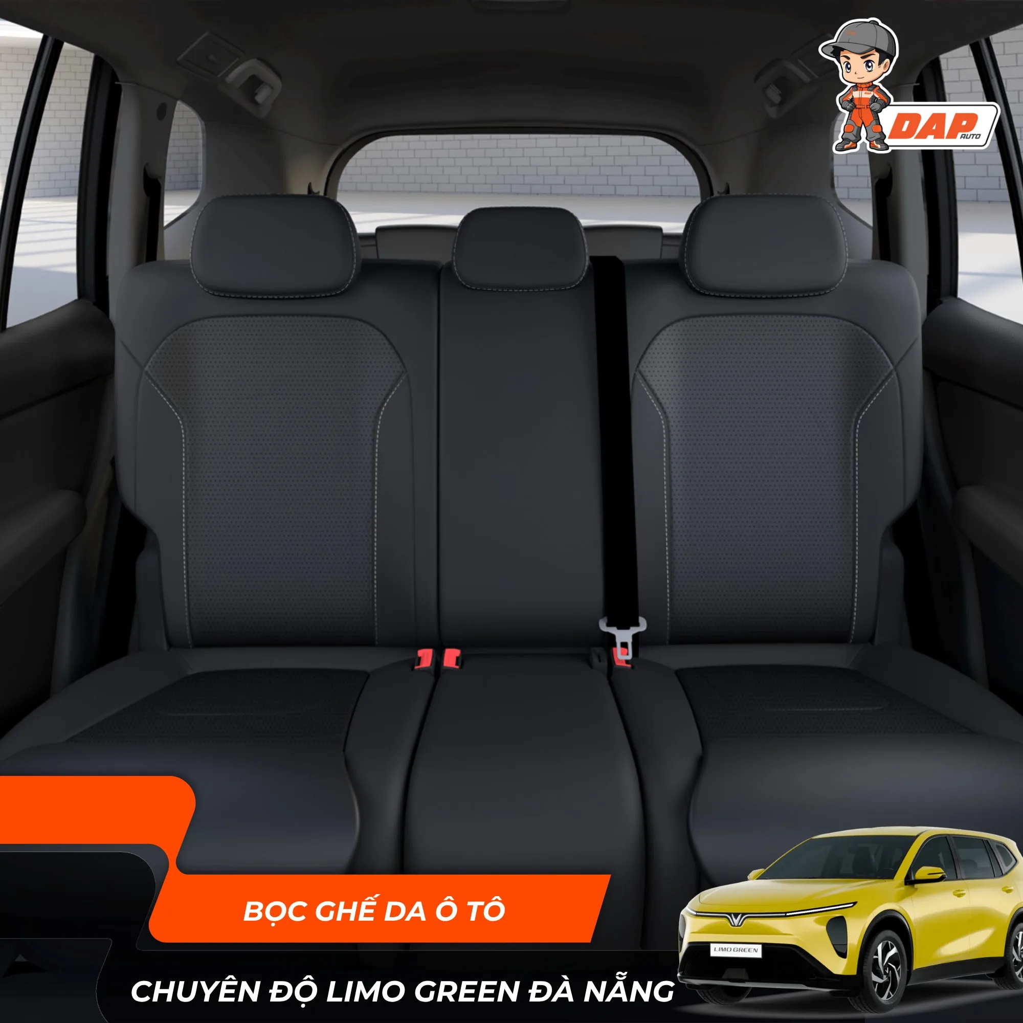 Bọc ghế da ô tô Vinfast Limo Green