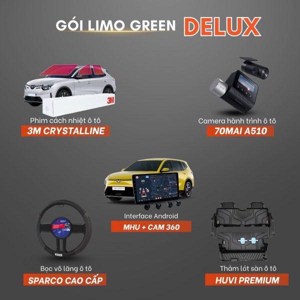 Combo Gói Độ Xe Vinfast Limo Green Delux