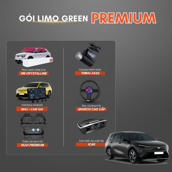 Combo Gói Độ Xe Vinfast Limo Green Premium