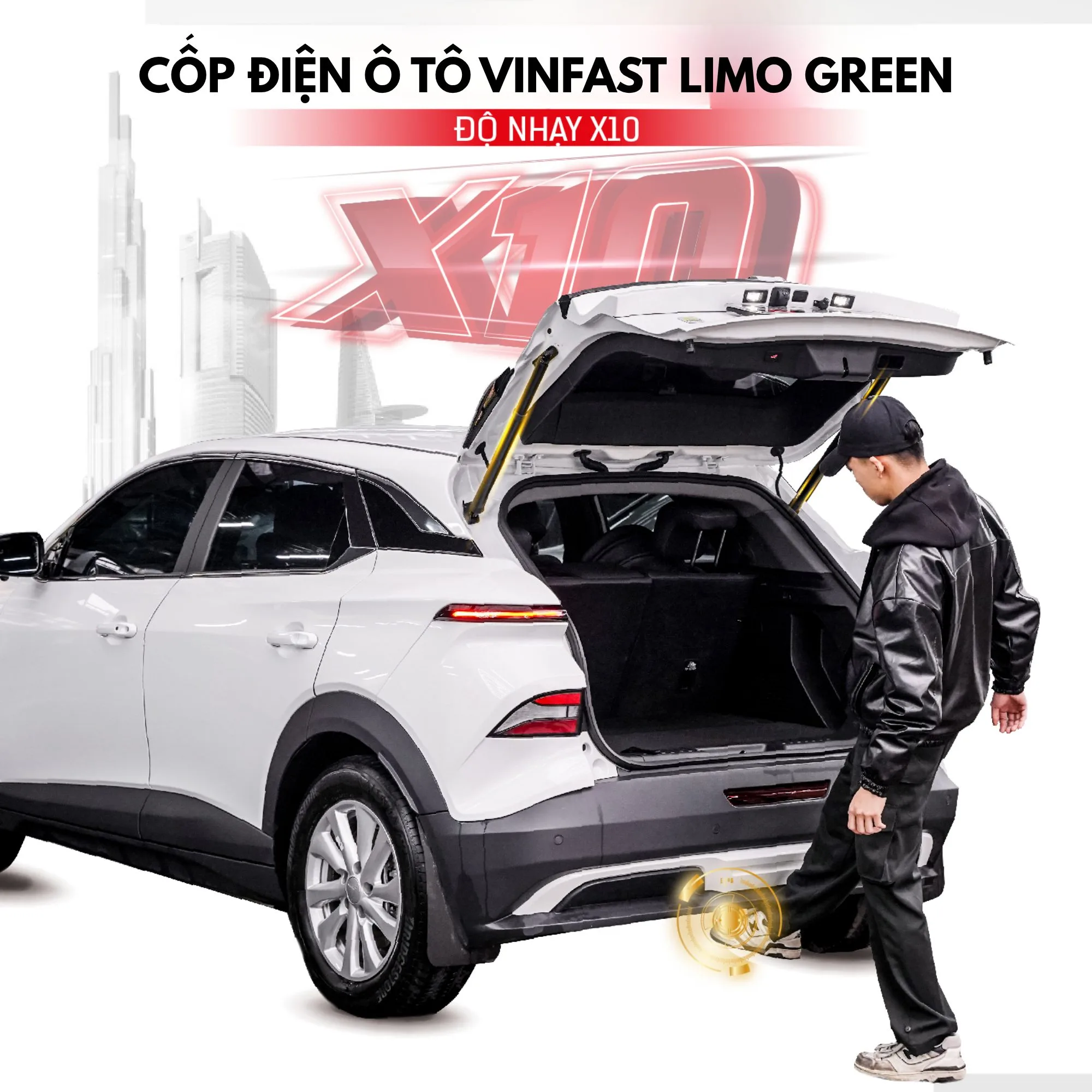Cốp điện ô tô Vinfast Limo Green