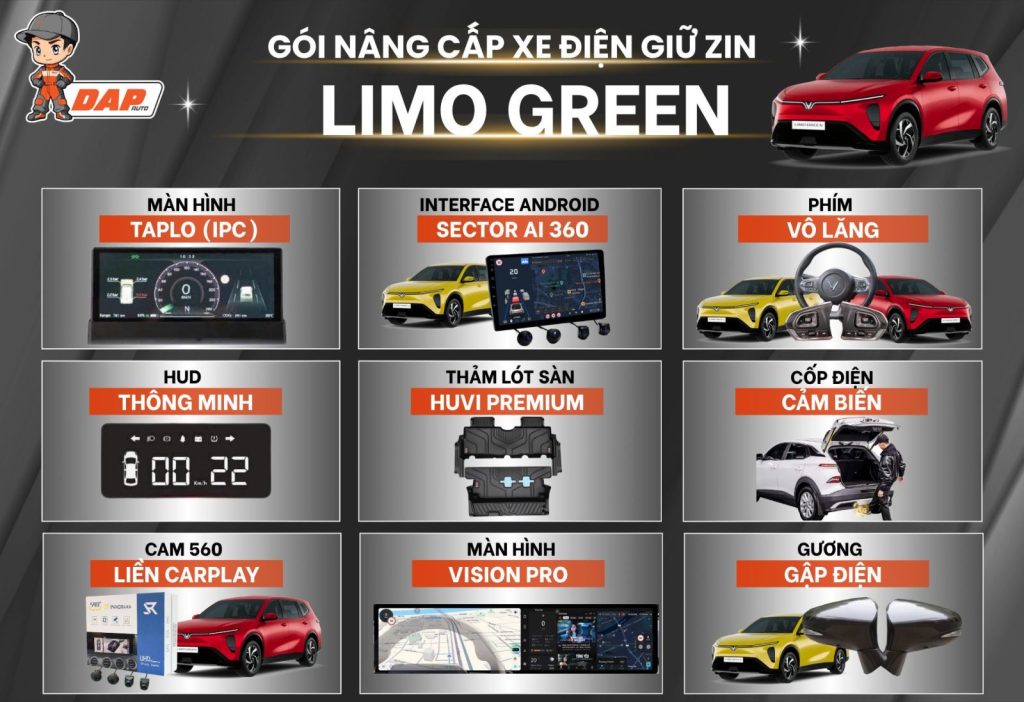 Gói độ xe Vinfast Limo Green full option tại DAP Auto Đà Nẵng
