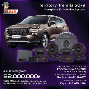 Gói Độ Âm Thanh Ford Territory Tremila SQ-9 Full-Active