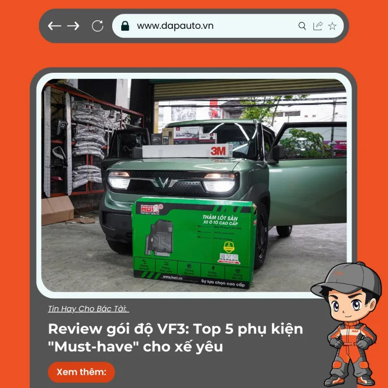 Review gói độ VF3 Top 5 phụ kiện Must-have cho xế yêu