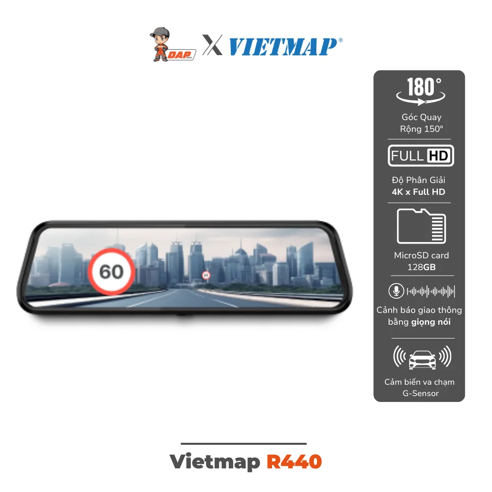 CAMERA HÀNH TRÌNH Ô TÔ VIETMAP R440
