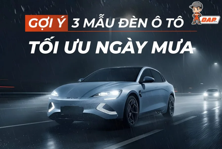 Vì sao nên độ đèn ô tô mùa mưa