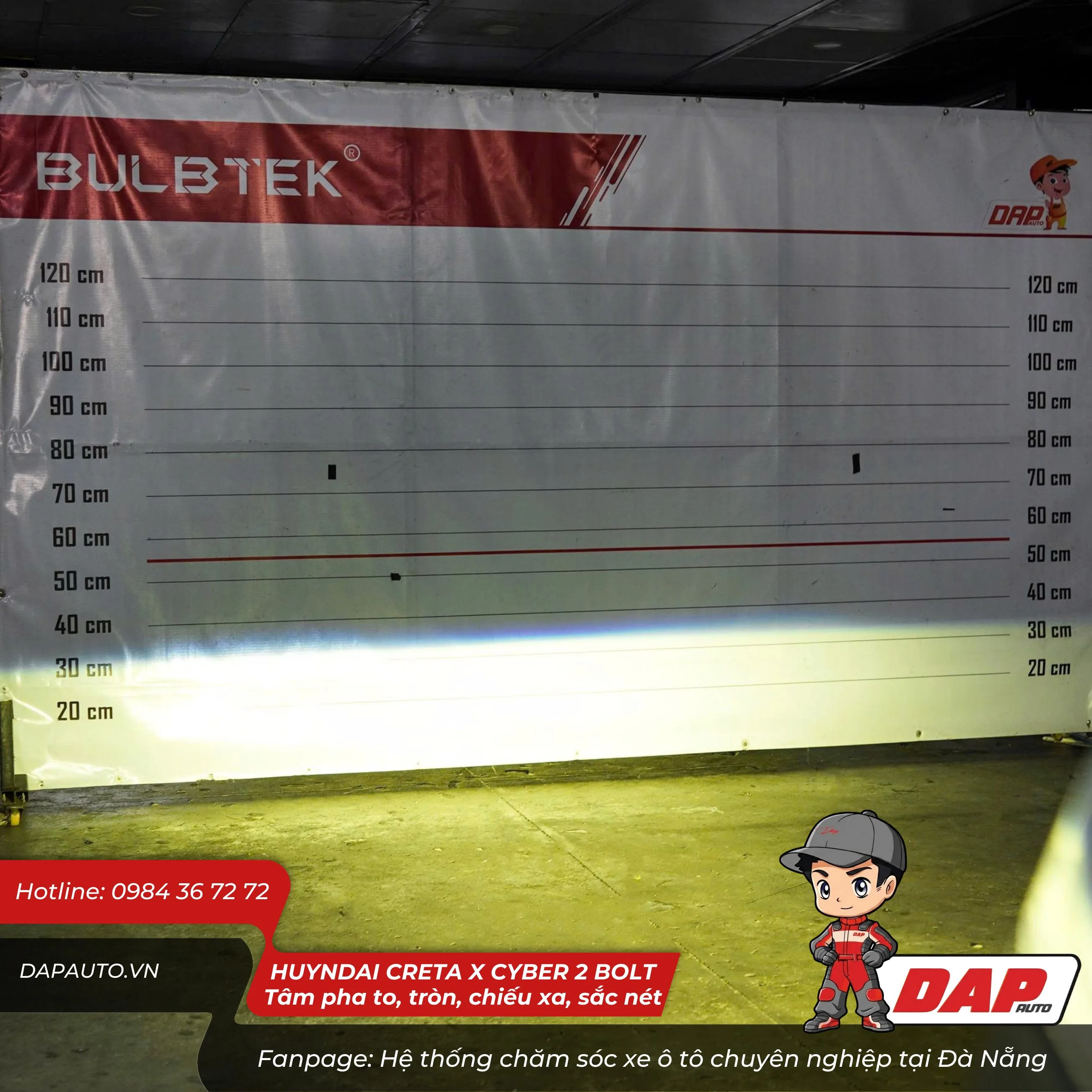 Hình ảnh thực tế Ánh sáng COS của Cyber 2 Bolt Bulbtek