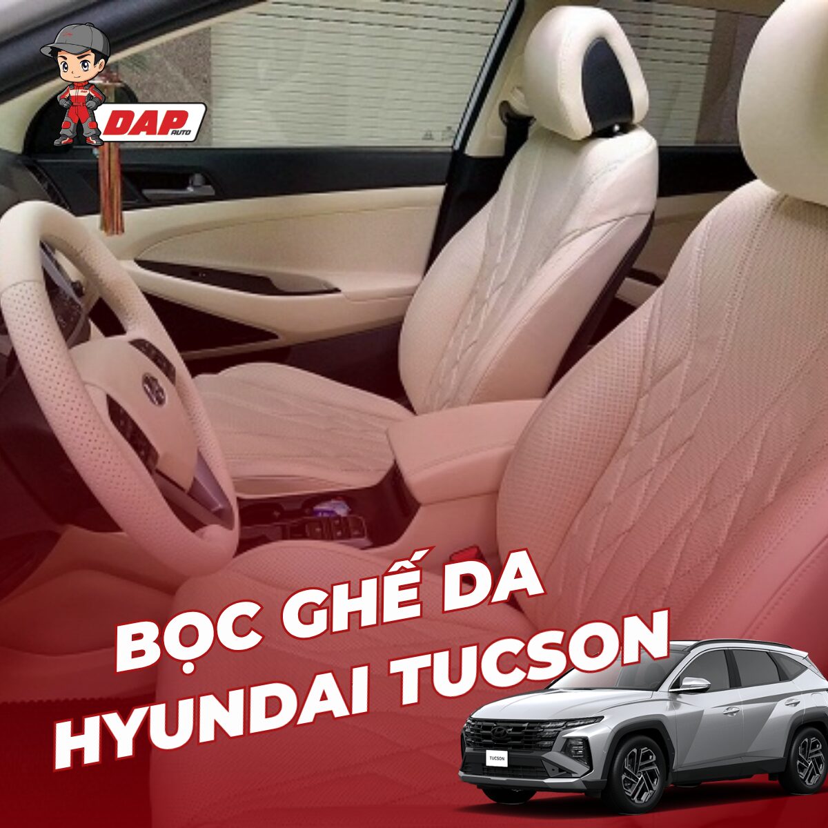 Bọc ghế da ô tô Huyndai Tucson