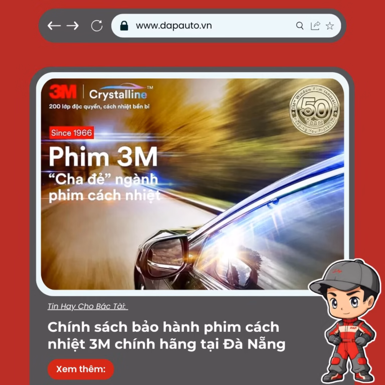 Chính sách bảo hành phim cách nhiệt 3M Đà Nẵng