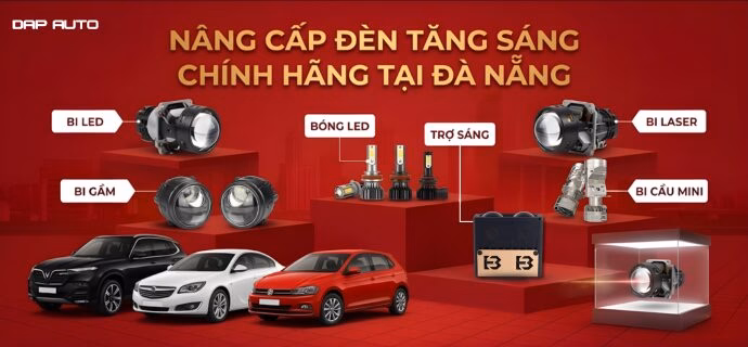 Nâng cấp đèn tăng sáng ô tô chính hãng Đà Nẵng