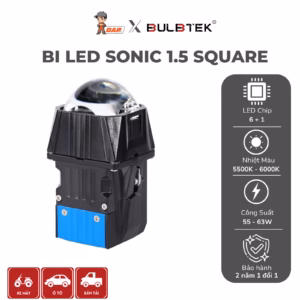 Độ đèn ô tô Bi LED Sonic 1.5 Square Bulbtek