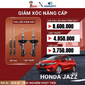 Phuộc giảm xóc Roadfit cho Honda Jazz 2019