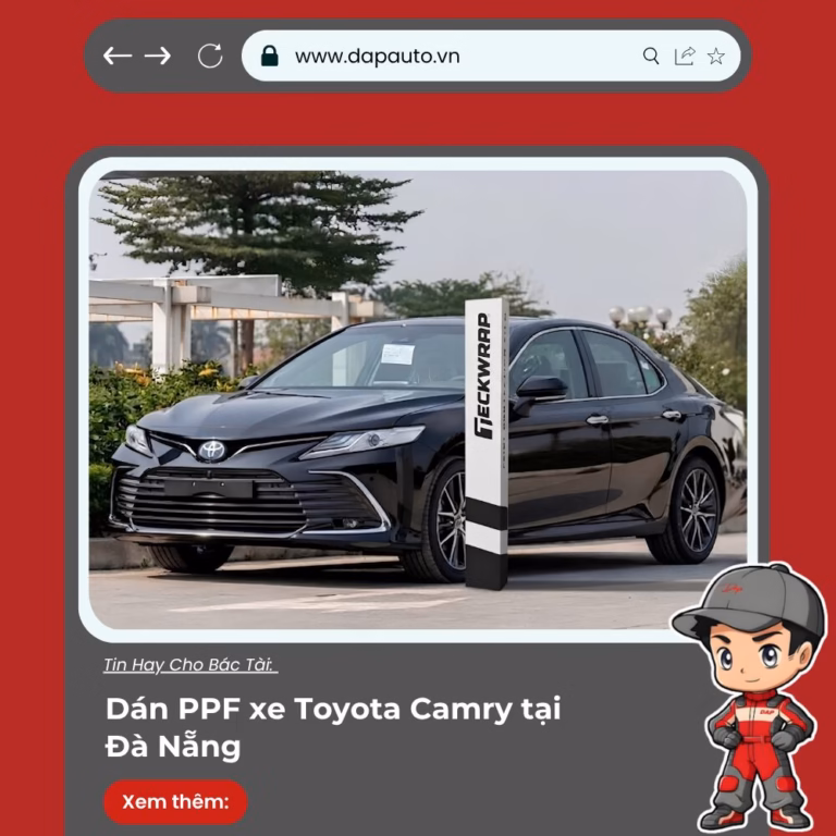 Dán PPF xe Toyota Camry tại Đà Nẵng