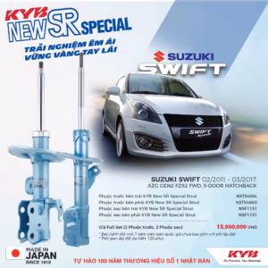 Phuộc giảm xóc KYB New SR cho Suzuki Swift 2011-2017