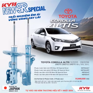 Phuộc giảm xóc KYB New SR cho Toyota Corolla Altis 2013-2016