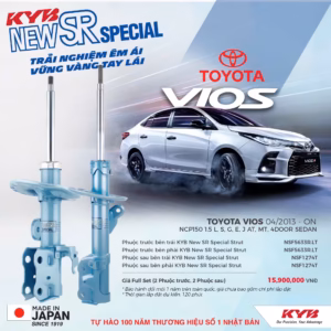 Phuộc giảm xóc KYB New SR Special cho Toyota Vios