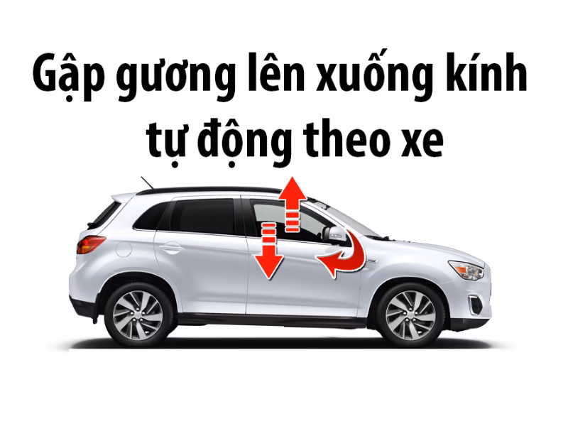 Độ gập gương lên kính ô tô Đà Nẵng
